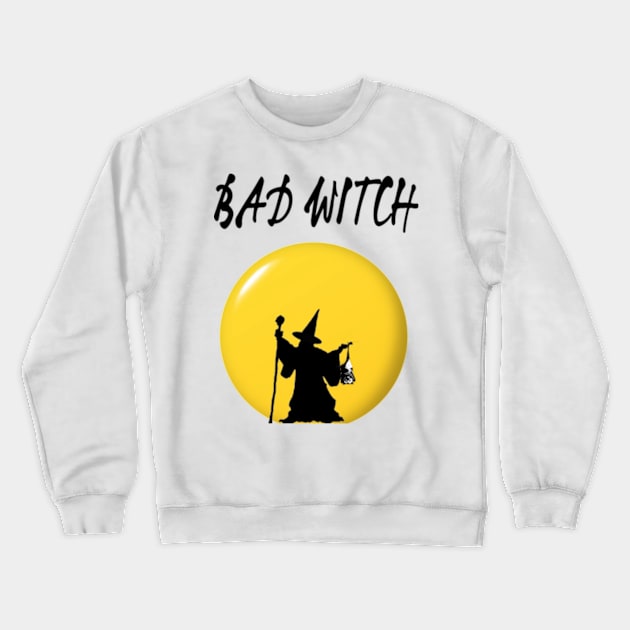 Happy halloween bad witch Crewneck Sweatshirt by TshirtMA